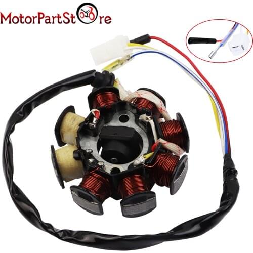 New Magneto Stator 8 Coil pole for GY6 50cc 110cc 125cc 150cc 139QMB Go Kart Scooter Moped ATV TAOTAO JCL AC