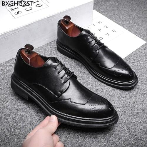 Brown Dress Shoes Men Black Oxford Shoes for Men 2021 Formal Men Wedding Shoes Luxury Chaussure Homme Zapatos Hombre Chaussure