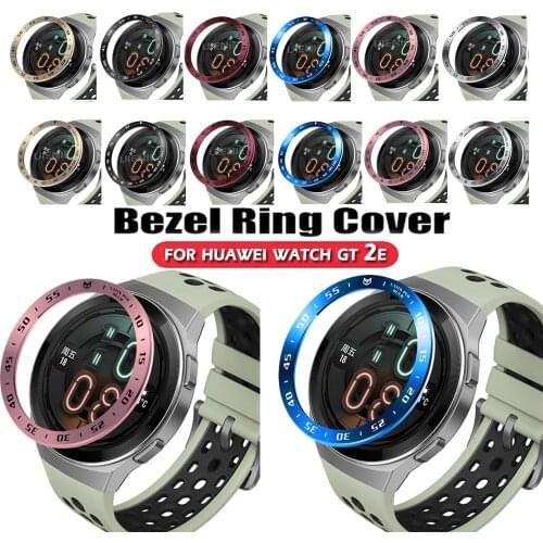 Stainless Steel Bezel Ring For Huawei Watch GT 2e Smartwatch Protective Case Cover Scratch Proof Protection Case Metal Frame