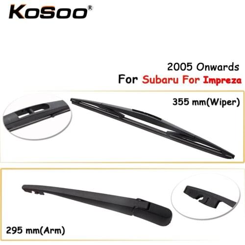 KOSOO Auto Rear Car Wiper Blade For Subaru For Impreza,355mm 2005 Onwards Rear Window Windshield Wiper Blade Arm,Car Accessories
