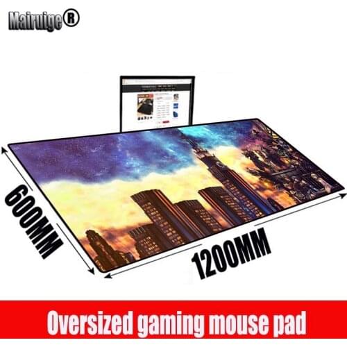 MRGBEST Japan Anime Large Size Mouse Pad PC Computer Gaming Mousepad Desk Mat Locking Edge for CSGO LOL Dota 1000X500/1200X600MM