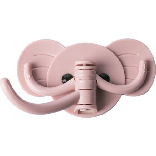 Creative and Lovely Elephant Wall Hook Nail-free Door Back Hanging Strong Viscose Traceless