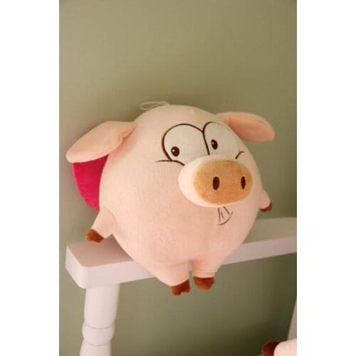 Small cute Flying pig toy plush McDull pig doll sanshun pig toy gift about 25cm 0262