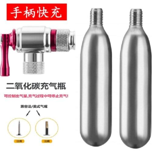 CO2 Pump For Bicycle Schrader Presta Adapter Bike Inflator Aluminum Tire Tube Mini size MTB Pumps CO2 Cartridge