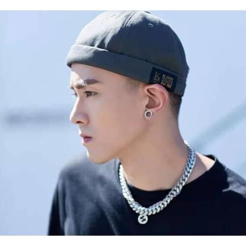 New Cool Fashion Landlord Hat Men Street Trendy Hip-hop Hat Caps Brimless Melon Cap Beanies For Men