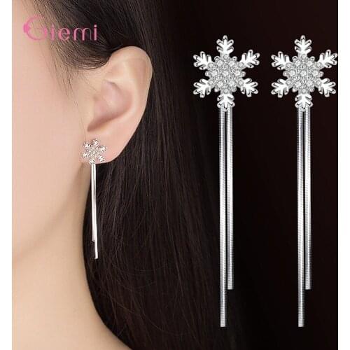 Novel Design Newest Korean Style Genuine 925 Sterling Silver Earrings For Women Super Nice Jewelry For Dance/Party/Wedding