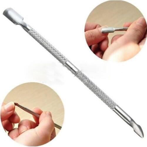 Stainless Steel Cuticle Pushers Nails Pedicure Remover Dual Resurrection Knife Cuticle Pushers