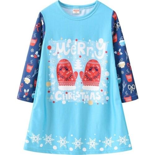 BBD Girls Dress Spring Summer Cartoon Cotton Long-Sleeved Fashion Clothes Infants High Quality 2-3-4-5-6-7 Years Costume