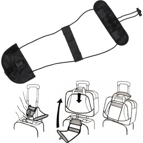 Adjustable Travel Bag Fixed Belt Trolley Supplies Elastic Luggage Strap Travel Suitcase Strap Anti-lost