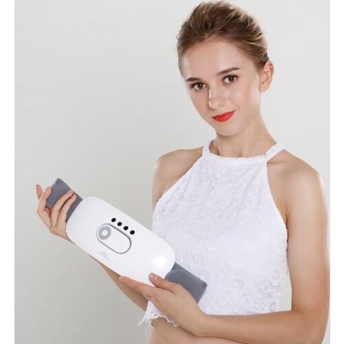 Adjustable Wireless Back Massager Device EMS Home Massager Belt Lumbar Care Air Pressure Pulse Electric Massage