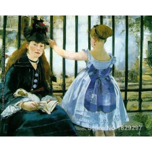 Gare Saint Lazare Edouard Manet painting for sale Hand painted High quality