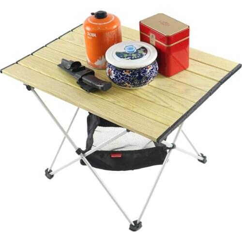 Ultralight And Portable Camping Folding Table With Aluminum-Magnesium Alloy For Picnic Camp Waterproof And Corrosion Resistant