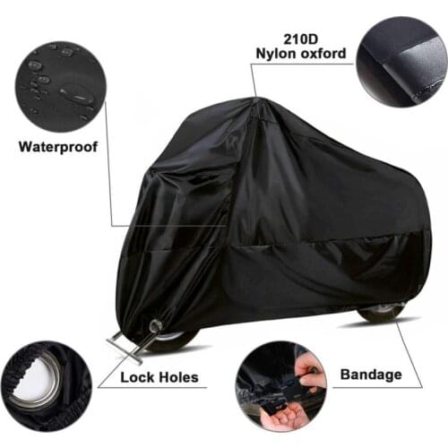 M L XL 2XL 3XL Motorcycle Cover Universal Outdoor Uv Protector Scooter All Season Waterproof Dustproof Prevent Snow