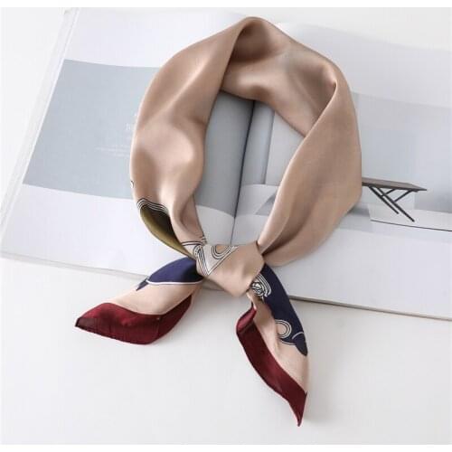 Women Scarf Silk Square Shawl Fashion Print Headband Lady Hair Band Female Foulard Neckerchief Large Hijab Bandana Accessories