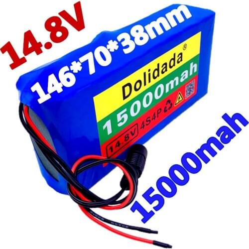 14.8V15Ah 18650 li-iom battery pack night fishing lamp heater miners lamp amplifier battery with 16.8V BMS