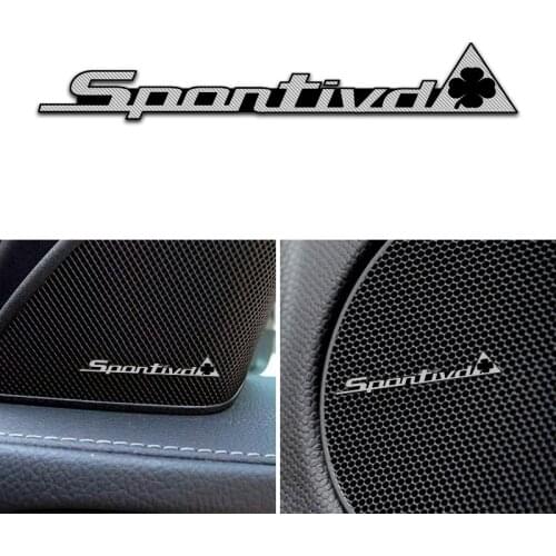 4PCS 3D Aluminum Emblem Logo Badge Car Speaker stereo Sticker For Alfa Romeo sportivo giulietta 147 159 mito Car Styling