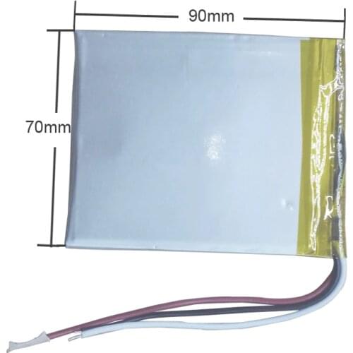 3 Wire 357090 Battery 7" For Prestigio Grace 3118 3G PMT3118 Tablet 3.7V 4000mah Polymer Li-Ion+Tracking