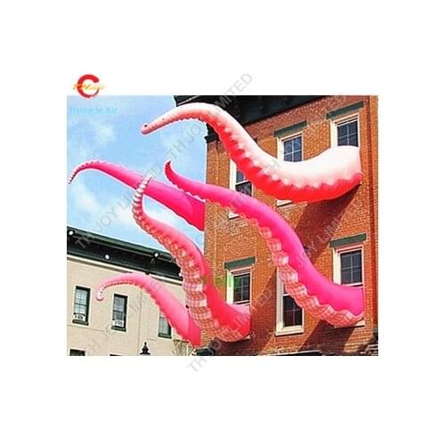 Free door shipping giant inflatable octopus, outdoor advertising halloween building decoration inflatable octopus tentacles