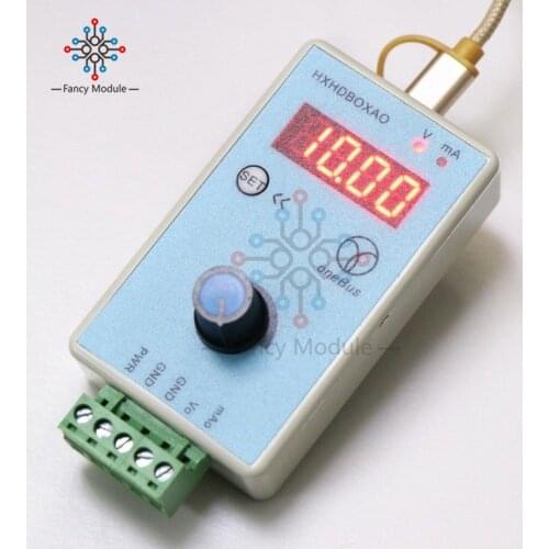 DC 15 -27V Micro USB 5 V Power Supply Adjustable Handheld Current Voltage Signal Generator 1 Channel Output Simulator