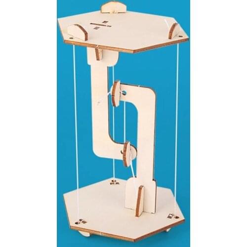 Child Gift Anti-Gravity Wooden Floating Table Model Toy Diy Tensegrity Structure For Kids Building Blocks