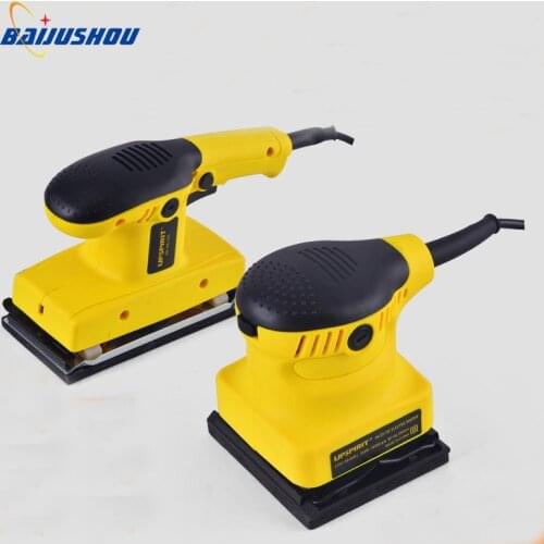 Mini electric sander polisher furniture wood grinder set with 11 sander belt pad