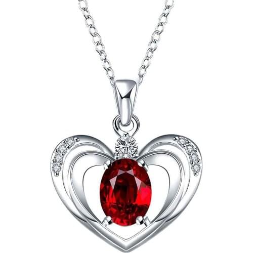 Hot sell Hot sale! silver-plated pendant necklace Insets double heart colares accessories