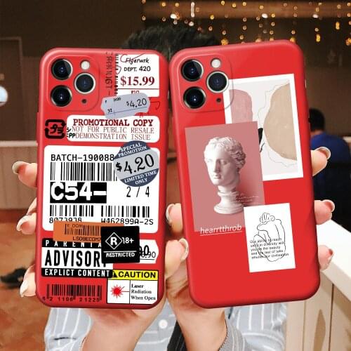 Interesting labels and barcodes Phone Case for iPhone 6S 7 8 Plus X XR XS 11 12 mini Pro Max Silicone protective sleeve