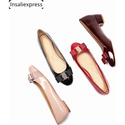 Женские балетки на каблуке Junetxin China At AliExpress