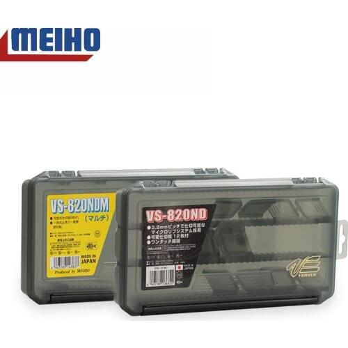 MEIHO VS-820 Multifunctional High Resistance with Visible Strength Plastic Fishing Lure Fishing Tackle Bait Box