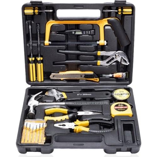Tool Set Household Hardware Hand Tools Combination Auto Repairing Kit Tool Box Tape Measure Pliers Wrench Screwdriver Set