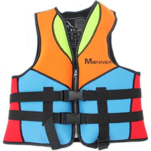 Neoprene Childrens Advanced Swimming Life Vest For Boys Girls Buoyancy Swimming Assist Vest Safety Professional Snorkeling Vest