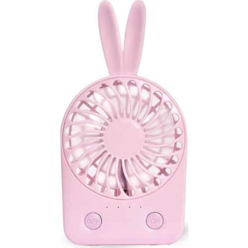New Mini portable hand held desk air conditioner cooler cooling usb Rechargeable mini rabbit fan