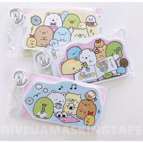 New Sumikko Kawaii Rainbow jar sticky notes Memo Pad weekly plan Post stationery School Supplies Planner Label stickers