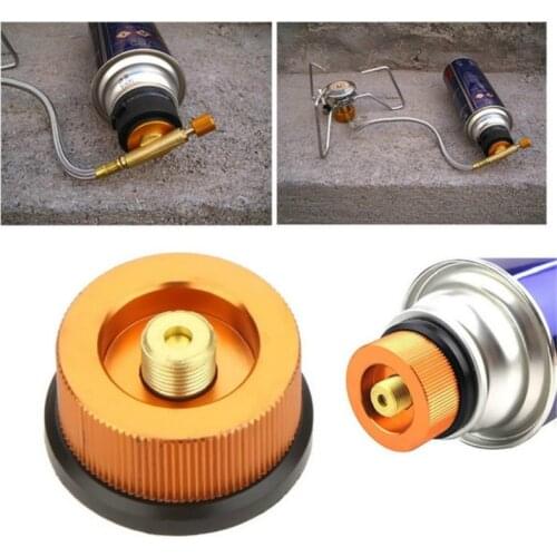 Outdoor Camping Hiking Picnic Gas Tank Adapter Stoves Conversion Furnace Connector Split Type Gas Cartridge Head Tank Adapter