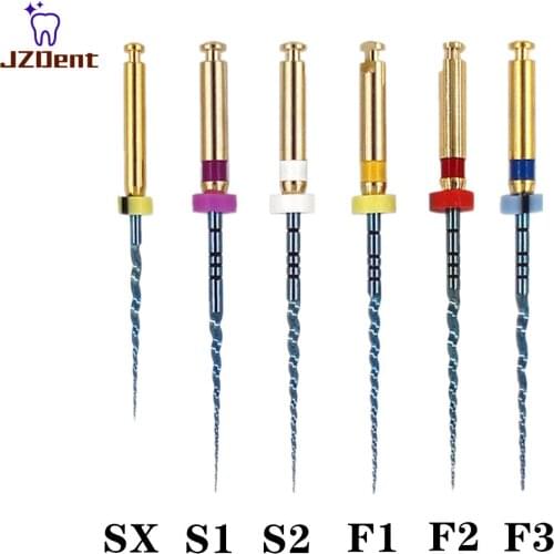 Dental Engine Use File NiTi Super Rotary Heat Activated Endodontic Canal Root Files 21mm 25mm SX-F3 6Pcs/Box Dentistry Tools