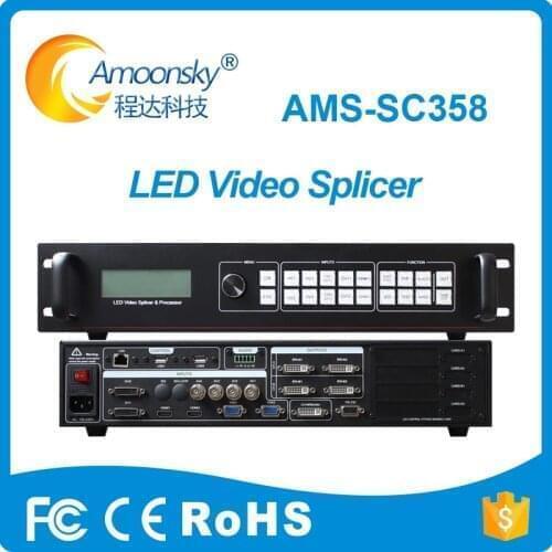 Led video splicing image processor sc358 expand SDI like listen vp9000 led splicer for outdoor transparent led display