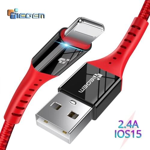 TIEGEM USB Cable for iPhone 5 5S 7 8 X xs max USB Data Cable for iPhone 11 PRO MAX fast Charging Cable phone Charger 1M 2M 3M