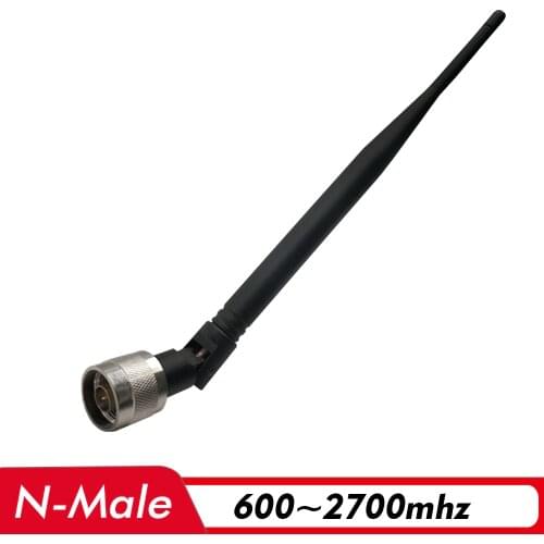 600~2700MHz Indoor Whip Antenna N Male Connector 3dBi Internal Antenna for 2G 3G 4G Signal Amplifier Cell Phone Signal Repeater
