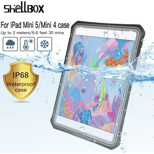 Waterproof Case For IPad Mini 4 5 With Pencil Holder TPU Clear Shockproof Full Cover For iPad mini 4 mini 5 Universal Funda Capa