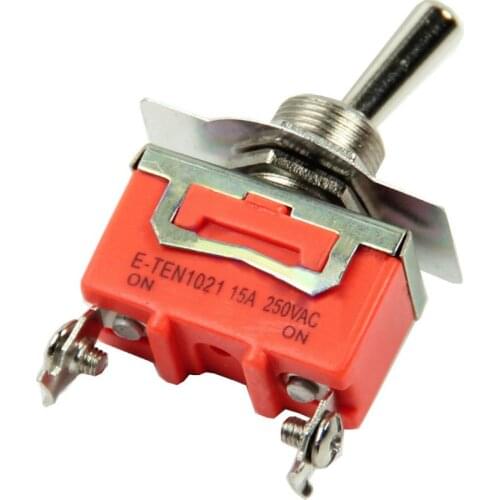 YYSD 1pc Hi-Q 15A 250V High Quality SPST 2 Terminal ON OFF Toggle Switch