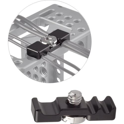 Cable Clamp Lock with 1/4'' Screw for Sony A7R4 IV A7RIII A7II A7RII A7S Cage Quick Release L Plate Bracket Fixing Clip Adapter