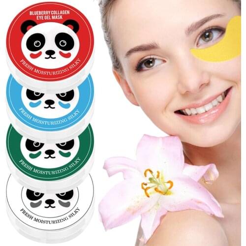 60Pieces Gold Moisturizing Eye Mask Crystal Collagen Anti-Wrinkle Anti Aging Remove Dark Circles Eye Care Hyaluronic Care TSLM1