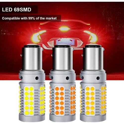 2Pcs LED Car Tail Bulb Brake Lights Reverse Lamp Daytime Running Signal Light 3030 1156 For Dropshipping Wholesale CSV