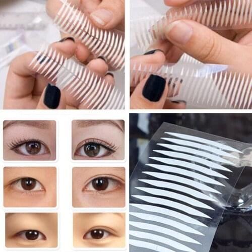 240 Pairs White Thin Invisible Double-Sided Eyelid Clear Sticker Adhesive Tape