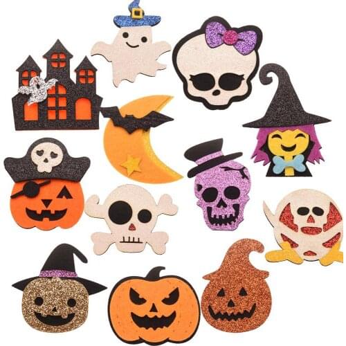 240PCS Halloween Baby Girls Hair Accessories Cute Pumpkin Hairclip Barrette for Hair Bows Cetner Halloween Supplies Headwrap
