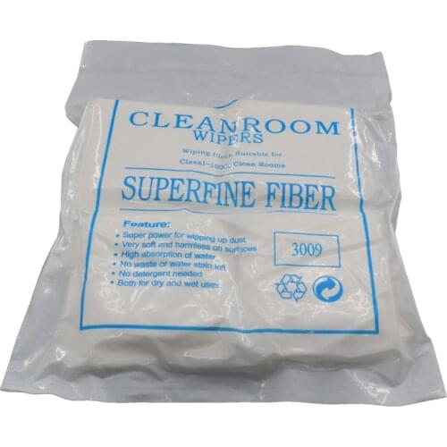 3009 Cleanroom Wiper Superfine Fiber Industrial Anti-static Cloth Mobile Phone Screen Lens Cleaning Dust Free Cloth 4/6/9 Inch