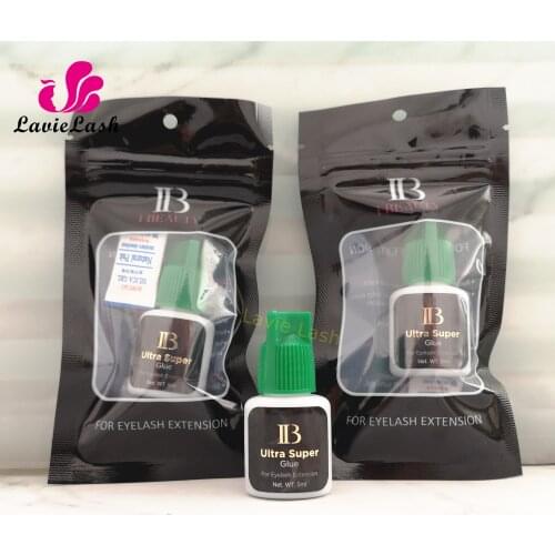 50 bottles IB Ultra super Glue Individual fast drying 1-2sec eyelash extensions glue green cap long lasting 6 weeks