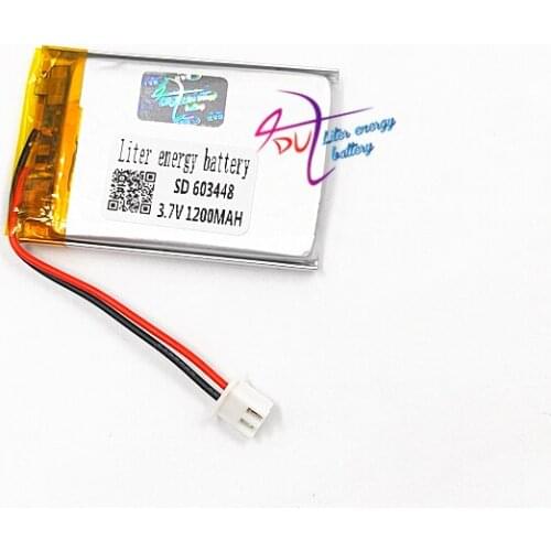 XHR-2P 2.54 1200mAh 603448 Wireless Cordless phone reading machine 3.7V lithium polymer battery 603450
