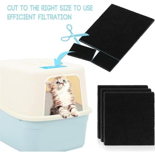 8PCS Carbon Filters Cat Litter Boxes Filters Replacement Filters For Cat Litter Boxes Odor Control Cat Litter Box Filter Cotton