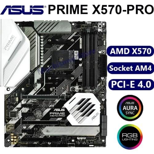 Asus PRIME X570-PRO Motherboard Socket AM4 Mainboard DDR4 Overclocking M.2 PCI-E 4.0 Original Desktop Computer AMD X570 Pro Used